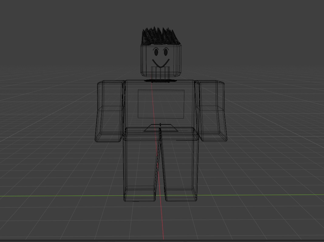 Roblox cyberpunk character render, alternate angle